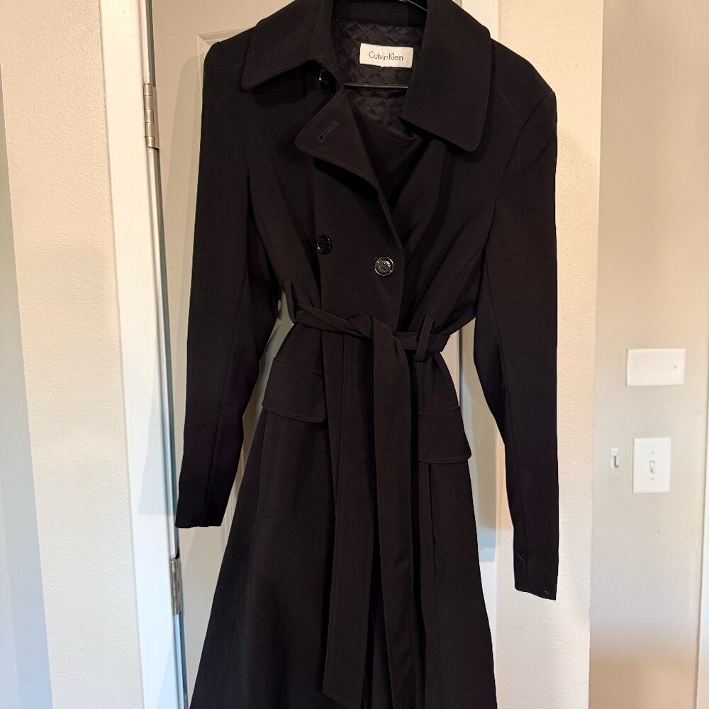 Calvin Klein Black Trench Coat
